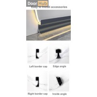 6.5cm Inset LED Skirting Board | FLL-A-8-A6.5-9 Flush Light Strip Baseboard | DoorHub UAE